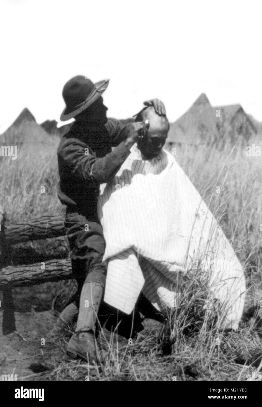 Pancho Villa Expedition, Hauptquartier Friseur, 1916 Stockfoto