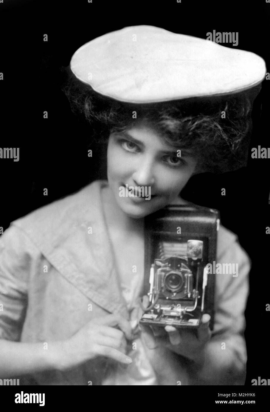 Kodak Girl, 1909 Stockfoto