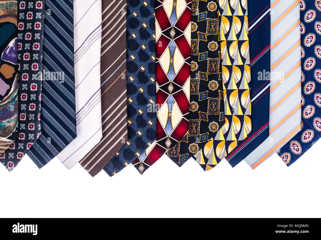 Krawatten von farbigen Mann für Tag des Vaters Stockfoto