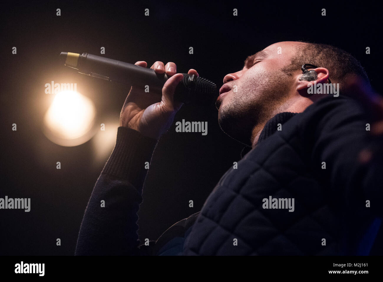 Der britische Singer-Songwriter Marlon Roudette spielt am Samstag (04.02.2015) in der Frankfurter Batschkapp. +++ 3 S FOTO/Foto: Sven-Sebastian Sajak Stockfoto