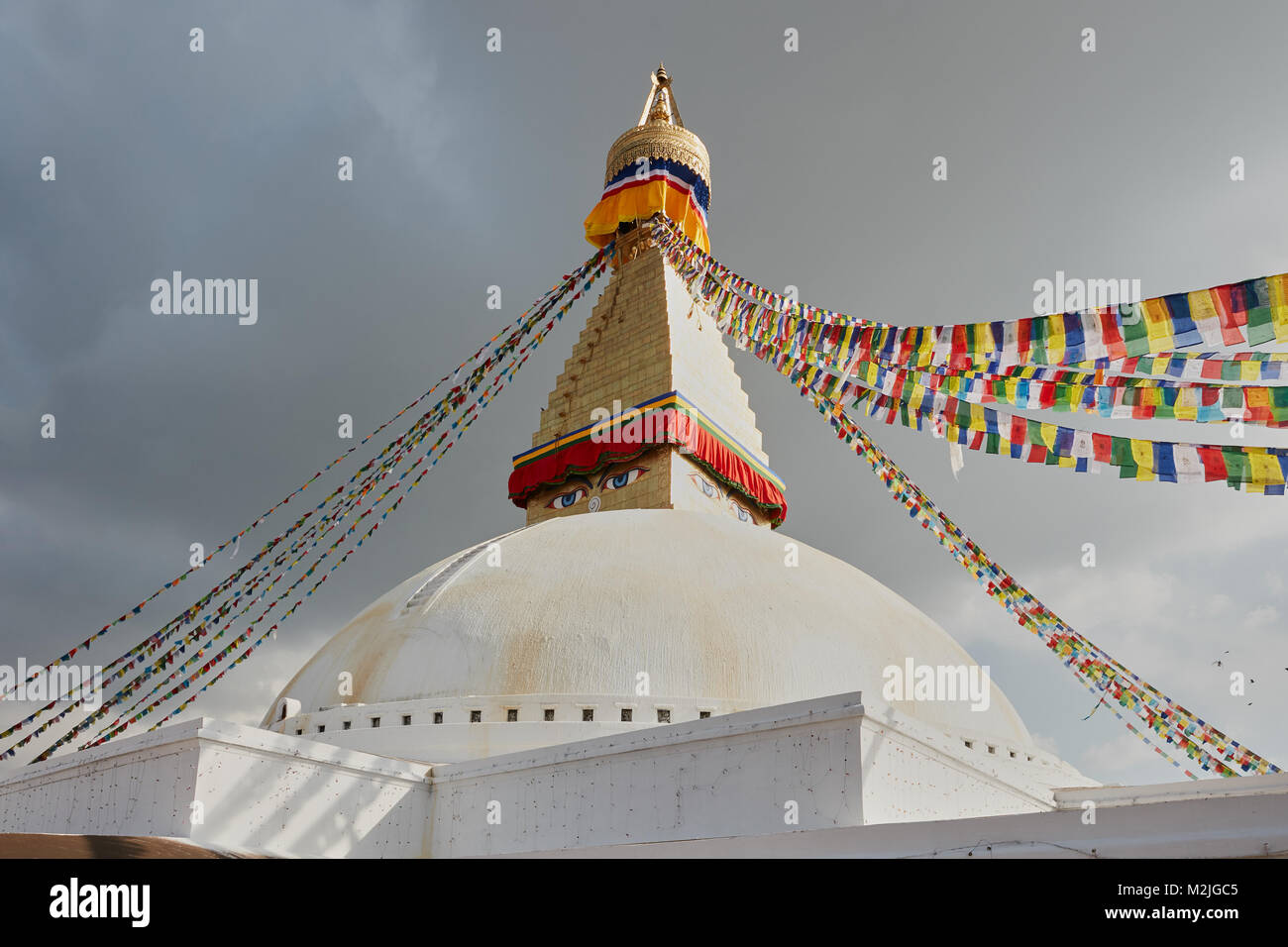 UNESCO-Weltkulturerbe Boudhanath in Kathmundu Nepal Stockfoto