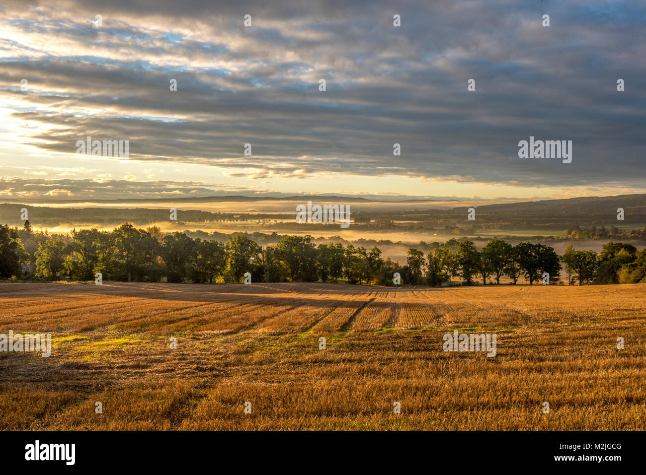Am frühen Morgen Sonnenaufgang im Norden von Schottland Highland region Stockfoto