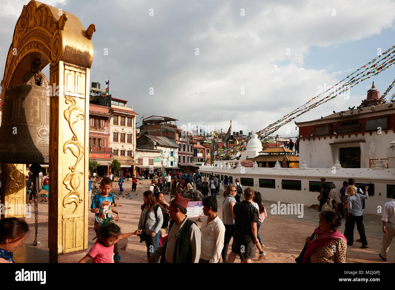 UNESCO-Weltkulturerbe Boudhanath in Kathmundu Nepal Stockfoto