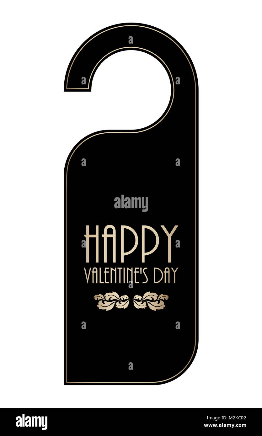 Nicht Tür Aufhänger für Valentines Tag stören Stockfoto