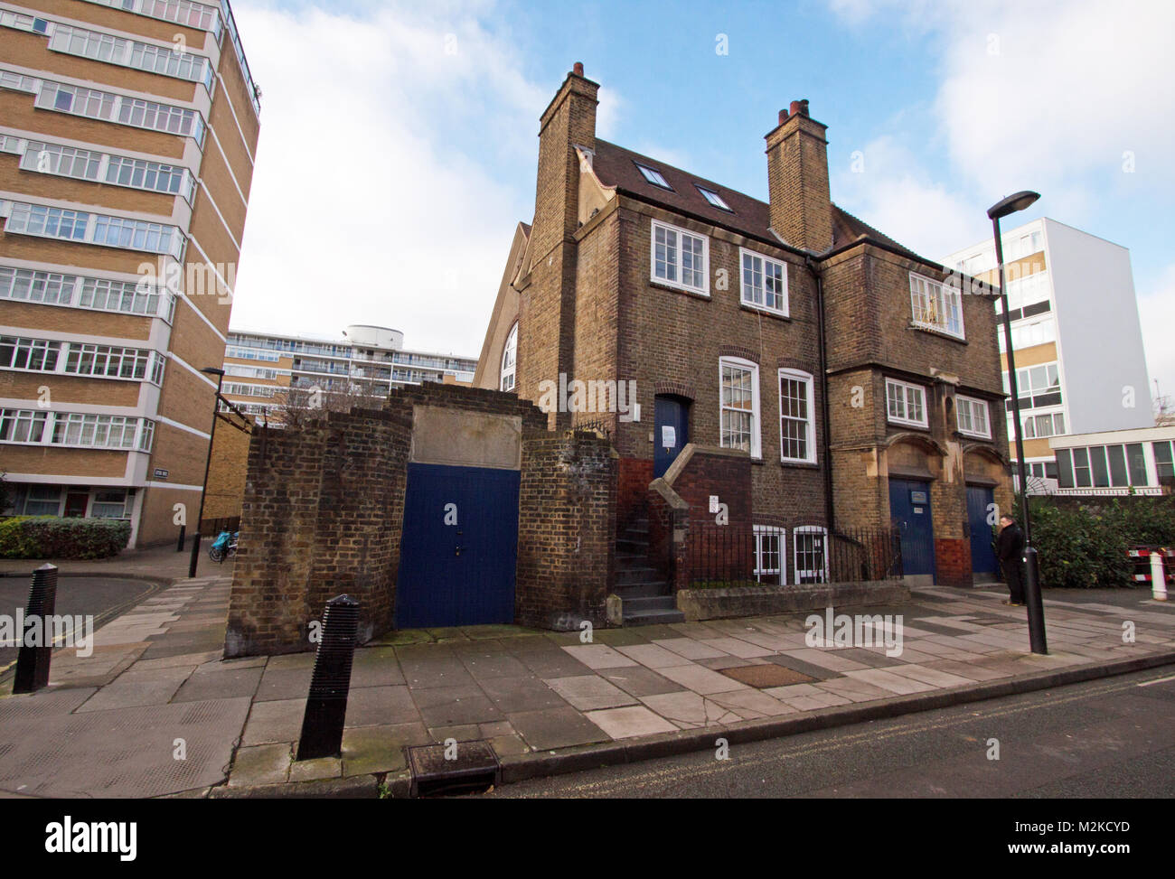 Churchill Gärten Immobilien, St Gabriels Kirche Halle - Pimlico, London, England Stockfoto