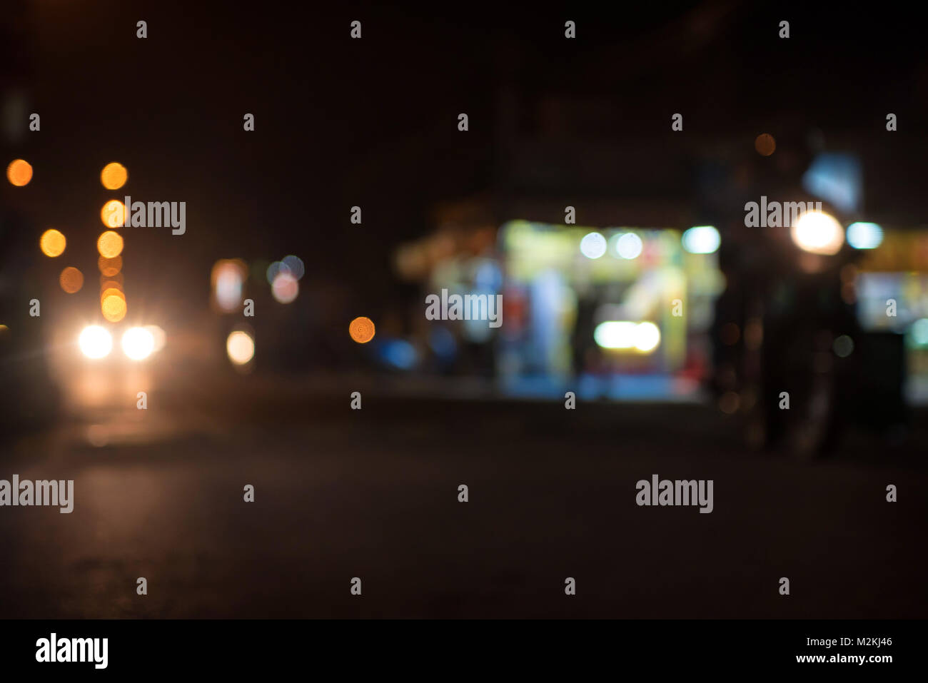 Verschwommenes Sehen der indischen Stadt Agra Stockfoto