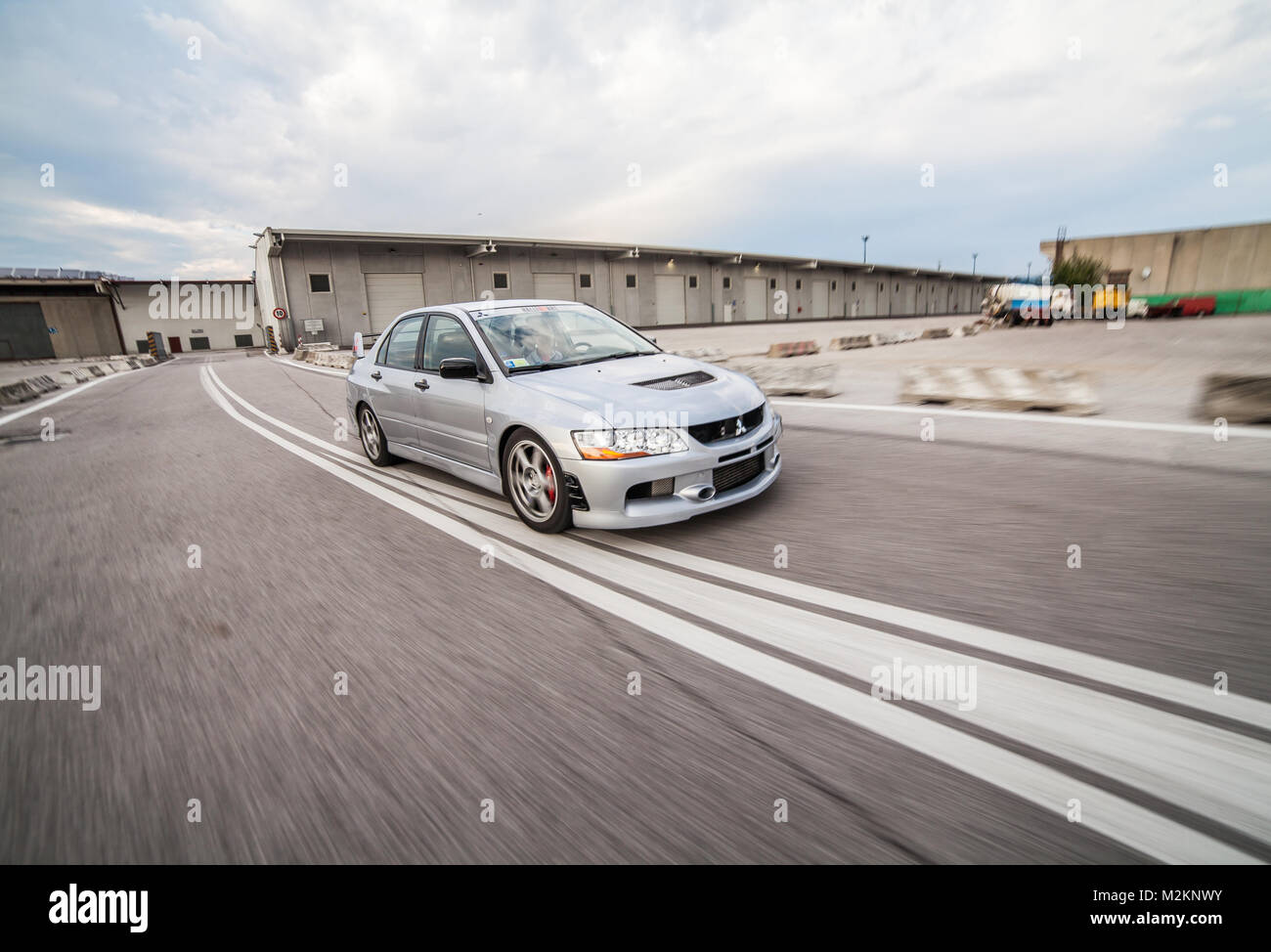 Mitsubishi Lancer Evolution Stockfotos Mitsubishi Lancer