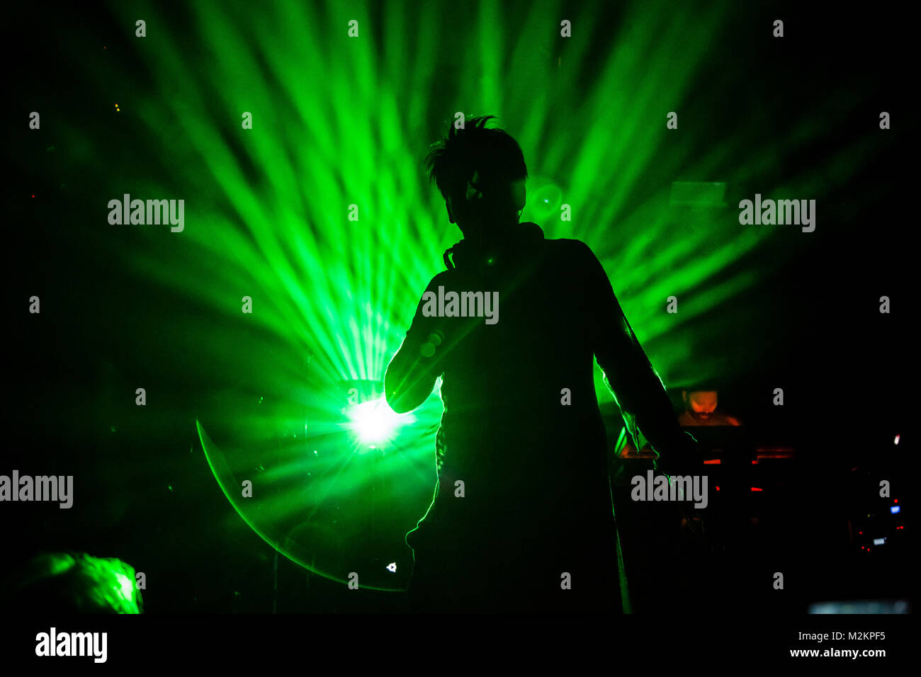 Gary Numan führt an teragram Ballsaal in Los Angeles als Teil der Savage Tour, 2017 Stockfoto