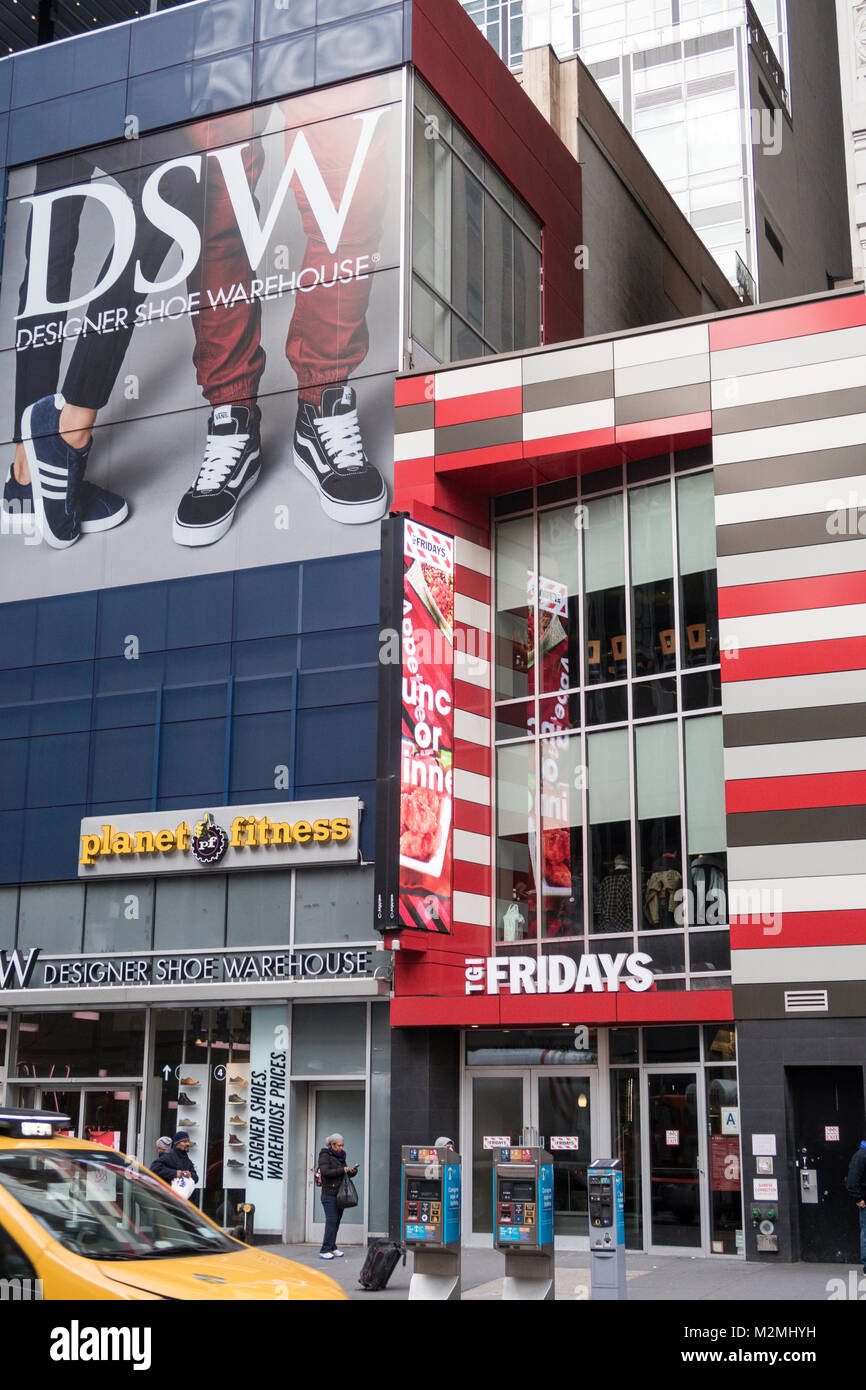 TGI Fridays an der West 34th Street, New York, USA Stockfoto