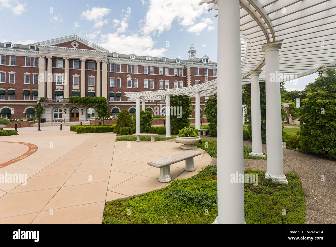 Roth Hall, das Hauptgebäude an der New York Campus, von Anton Plaza. Stockfoto