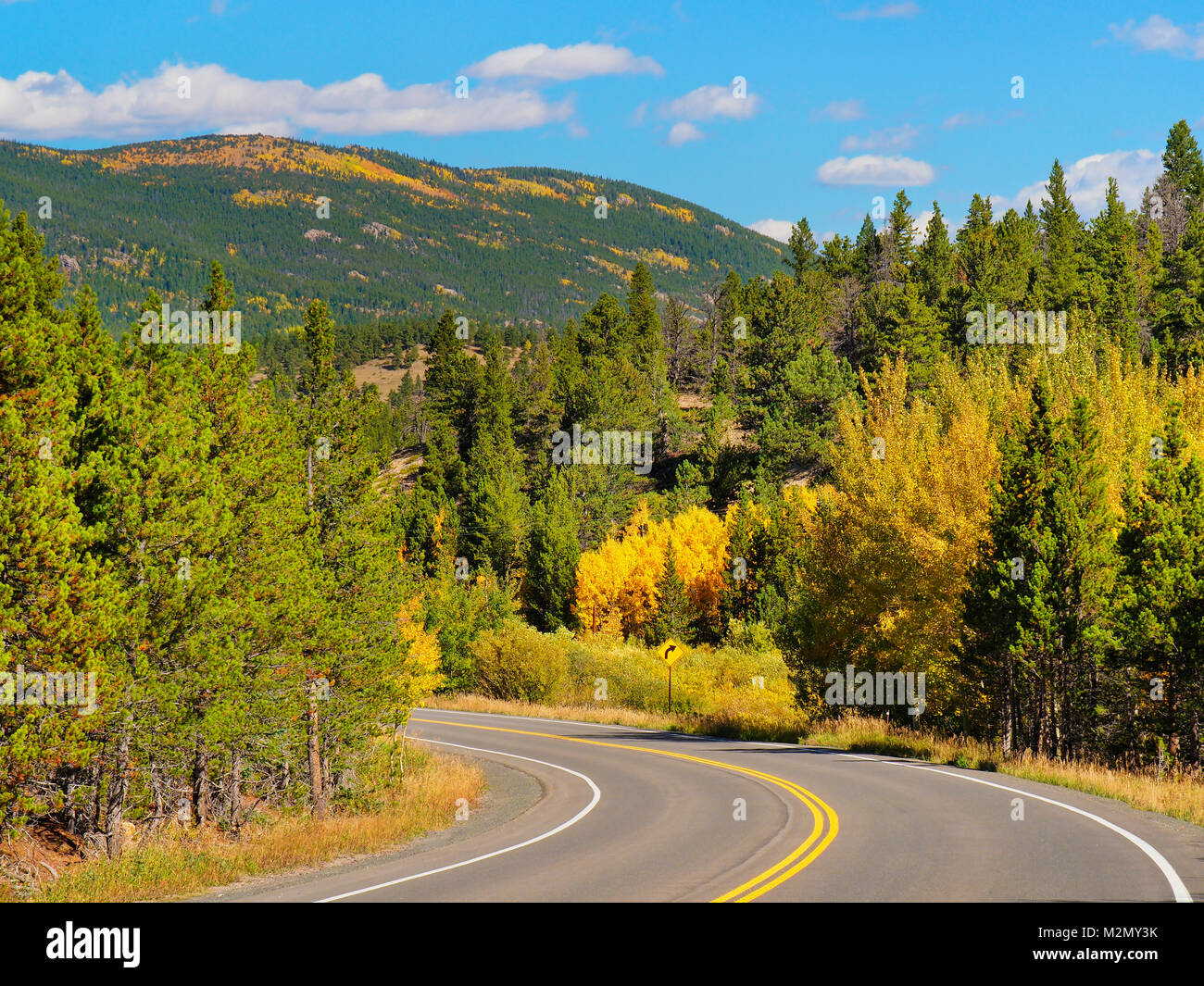 Peak to Peak Highway in der Nähe von Ward, Colorado, USA Stockfoto