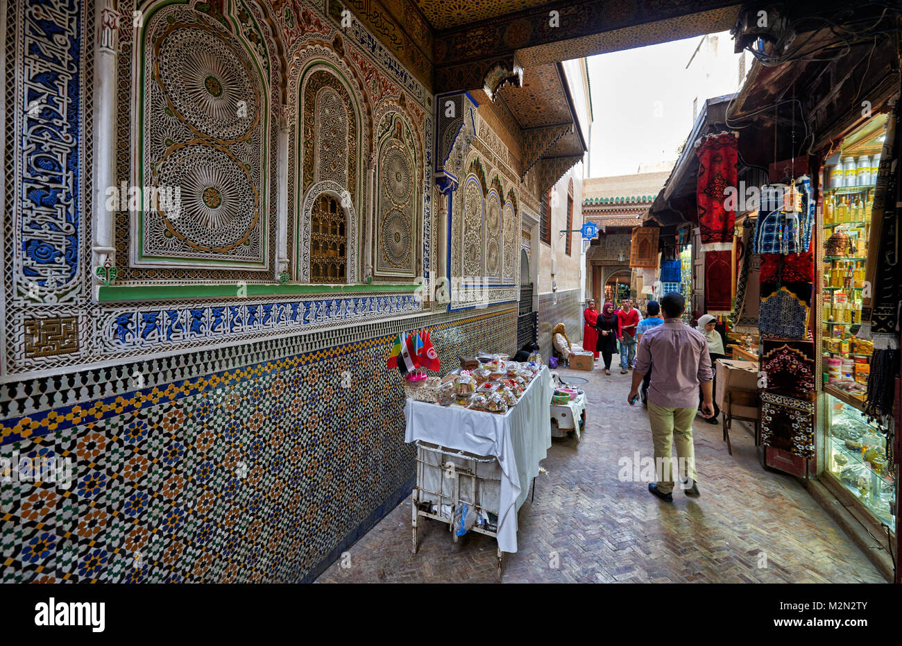 Zaouia de Moulay Idriss, Fes, Marokko, Afrika Stockfoto