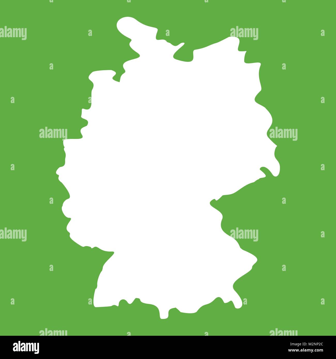 Karte von Deutschland Symbol grün Stock-Vektorgrafik - Alamy