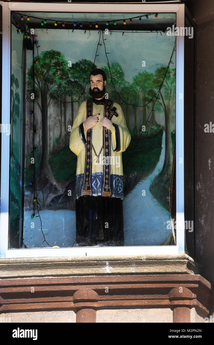 St Francis Xavier's Kirche Nuwara Eliya Hill Country zentrale Provinz Sri Lanka Statue des heiligen Franz Xaver Stockfoto