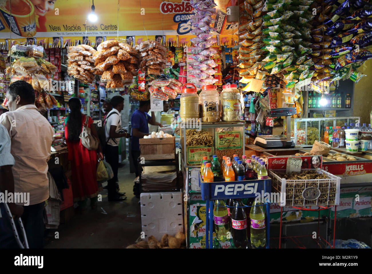 Central Market Nuwara Eliya Hill Country zentrale Provinz Sri Lanka Shop Stockfoto