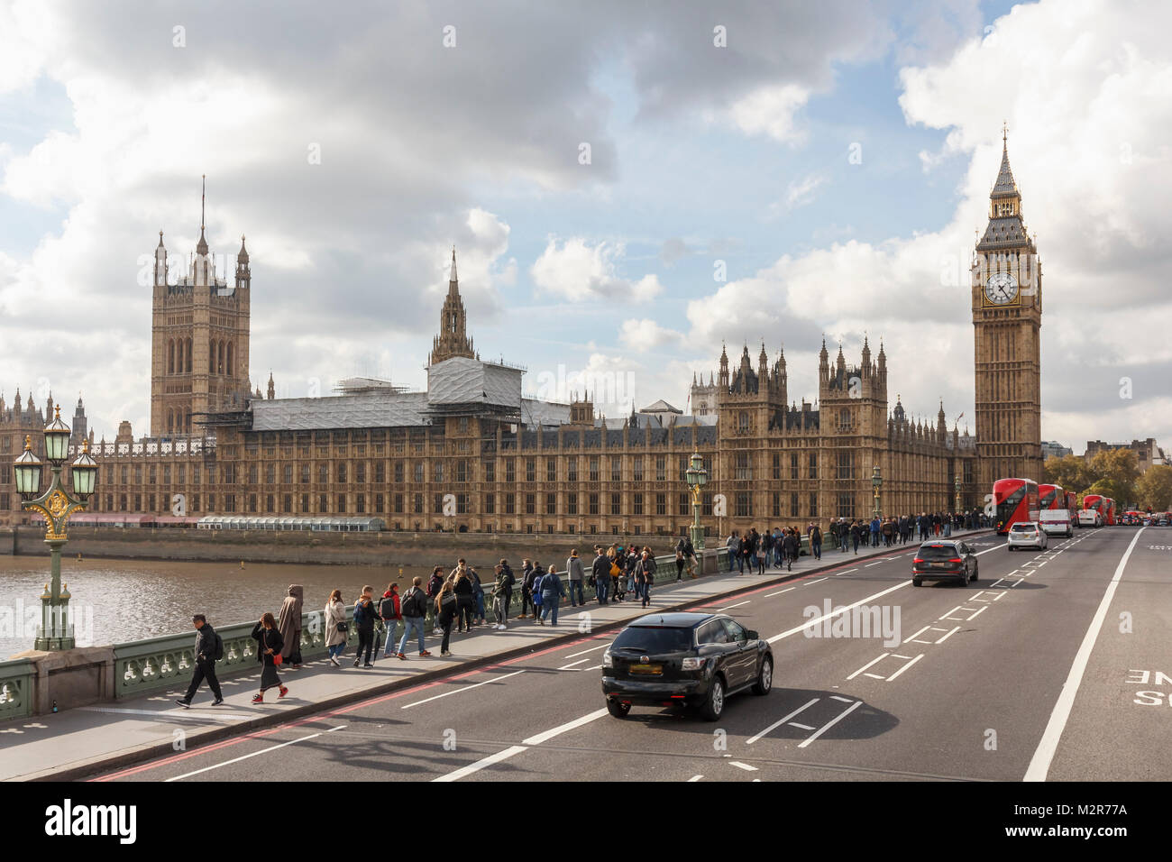 Alle Seiten von Big Ben, Tower, Tower, Big Ben, London, Großbritannien Stockfoto