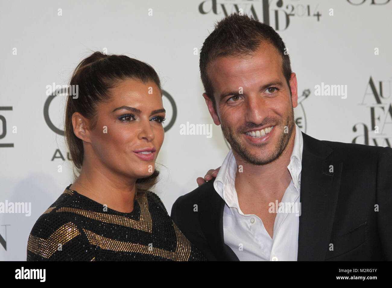 Sabia Boulahrouz, Rafael van der Vaart, Audi Fashion Award, Hamburg, 09.10.2014 Stockfoto