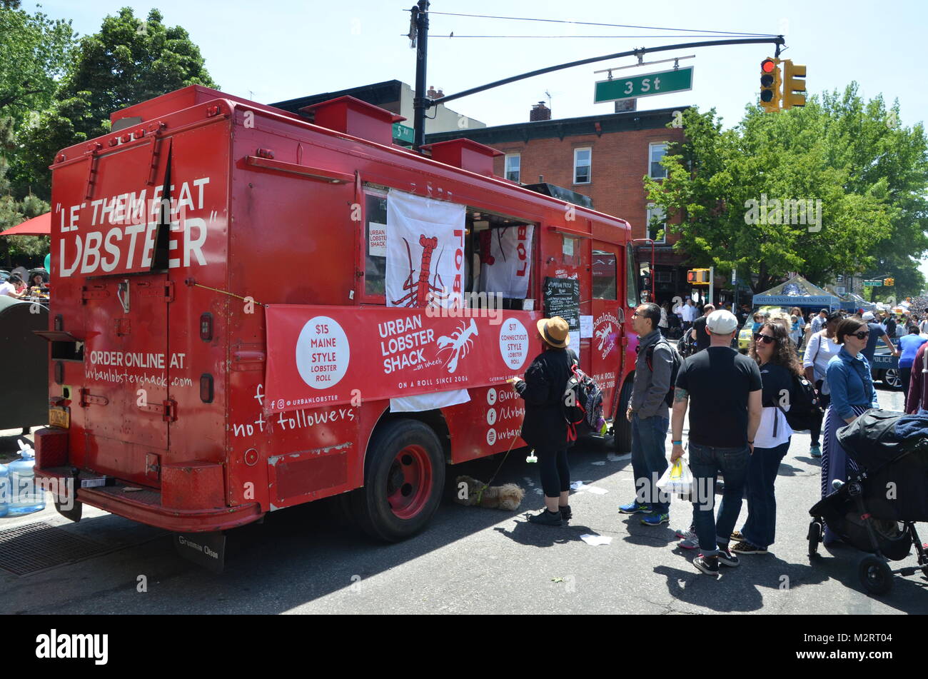 Urban Lobster Shack essen Lkw Fifth Avenue Park Slope Brooklyn, New York, USA Stockfoto