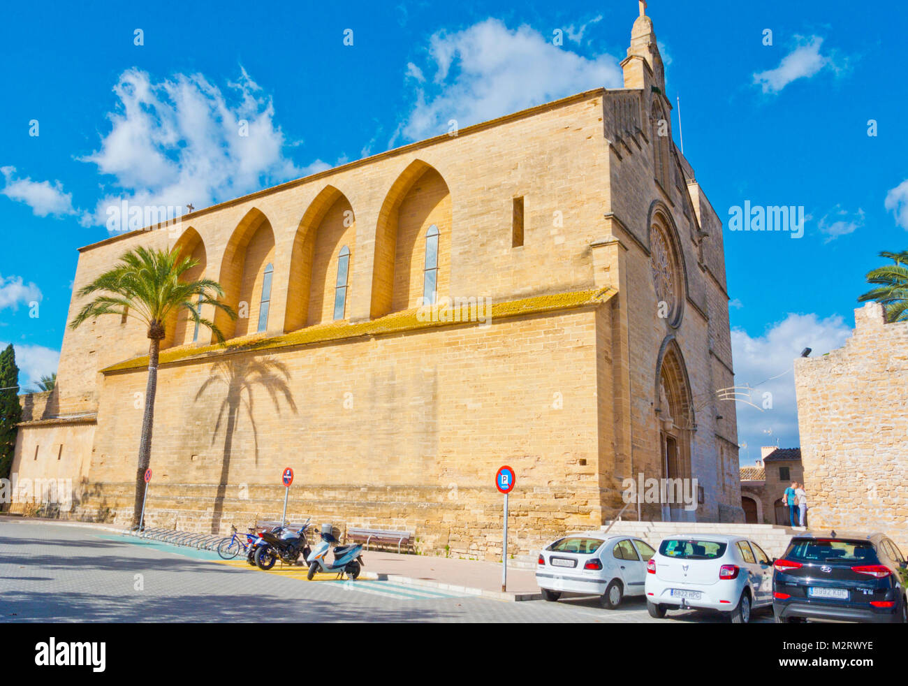 Sant Jaume, Kirche von Saint James, Alcudia, Mallorca, Balearen, Spanien Stockfoto