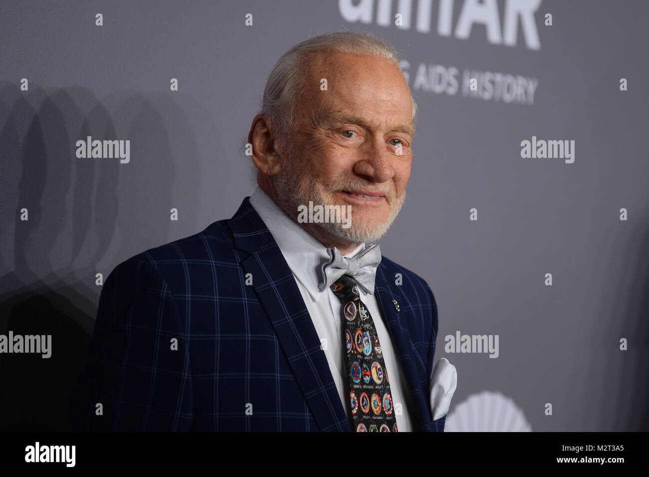 New York, USA. 7 Feb, 2018. Buzz Aldrin besucht die 2018 amfAR Gala New York bei Cipriani Wall Street am 7. Februar 2018 in New York City. Credit: Erik Pendzich/Alamy leben Nachrichten Stockfoto