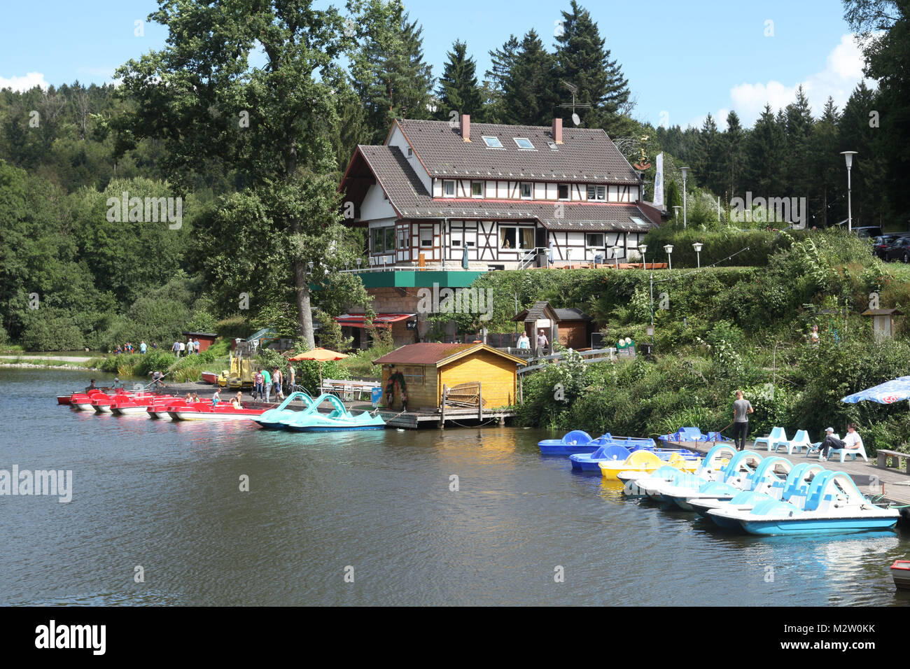 Ebnisee im Schwäbisch-fränkischen Wald, Stockfoto