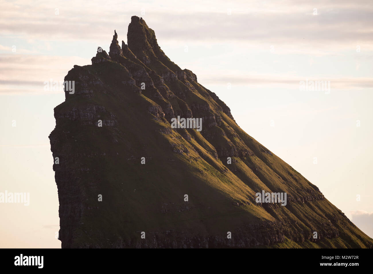 Färöer, Tindholmur, Gipfel, Detail Stockfoto