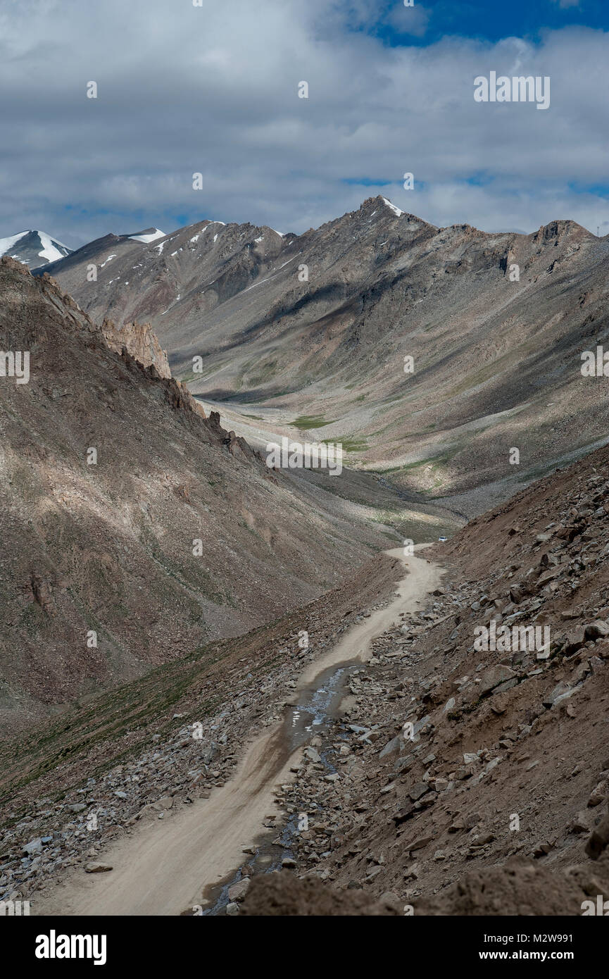 High Mountain Road mehr als 4000 Meter Stockfoto