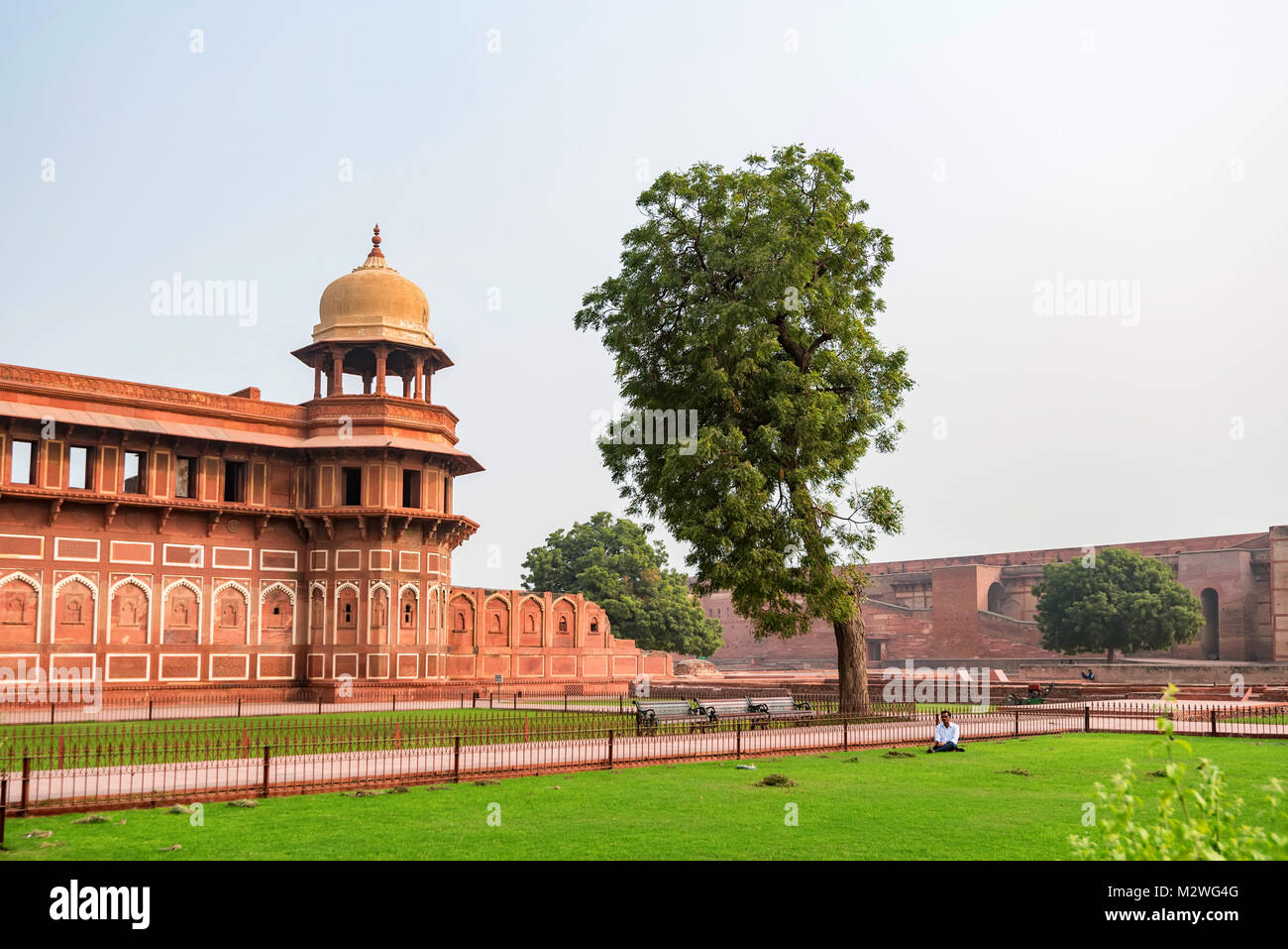 FORT, Agra, Indien - NOVEMBER, 2017: Jahangir Palace Stockfoto