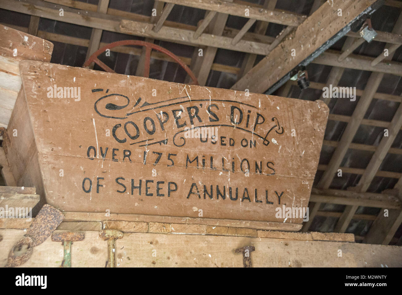 Cooper's dip ist eine der besten alten Schafe Dips in England im Jahre 1852. Stockfoto