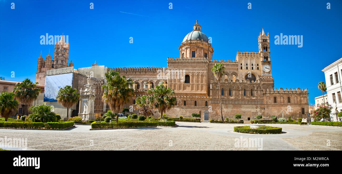 Die Kathedrale von Palermo ist Römisch-katholischen Erzdiözese von Palermo, Palermo, Italien. Stockfoto