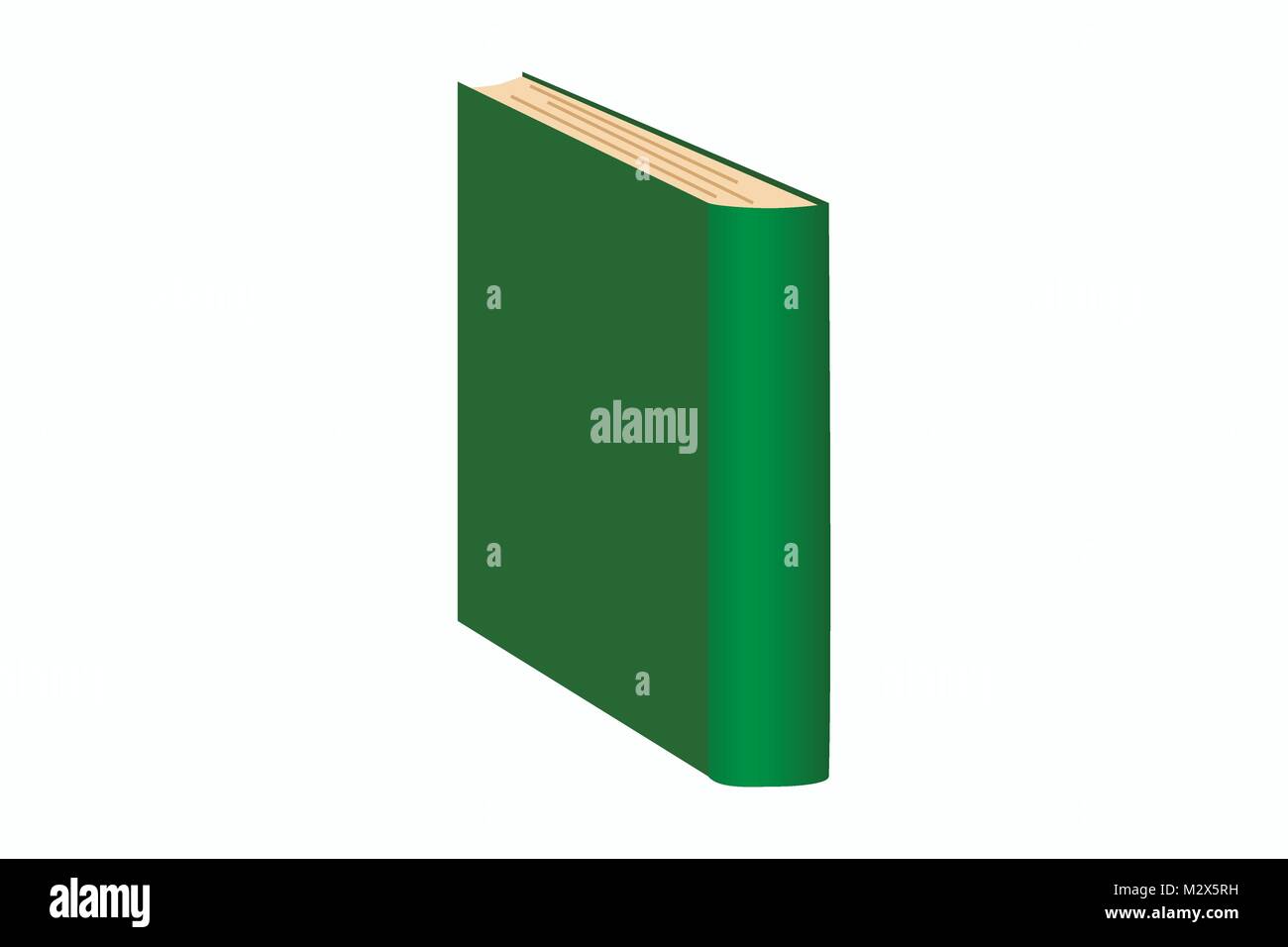 Abbildung der ständigen Grünes Buch, Vektor der gebundene Buch/altes Buch, Symbol für Referenzen, Bibliothek, Literatur das Symbol Symbol, Veröffentlichung Symbol Stock Vektor