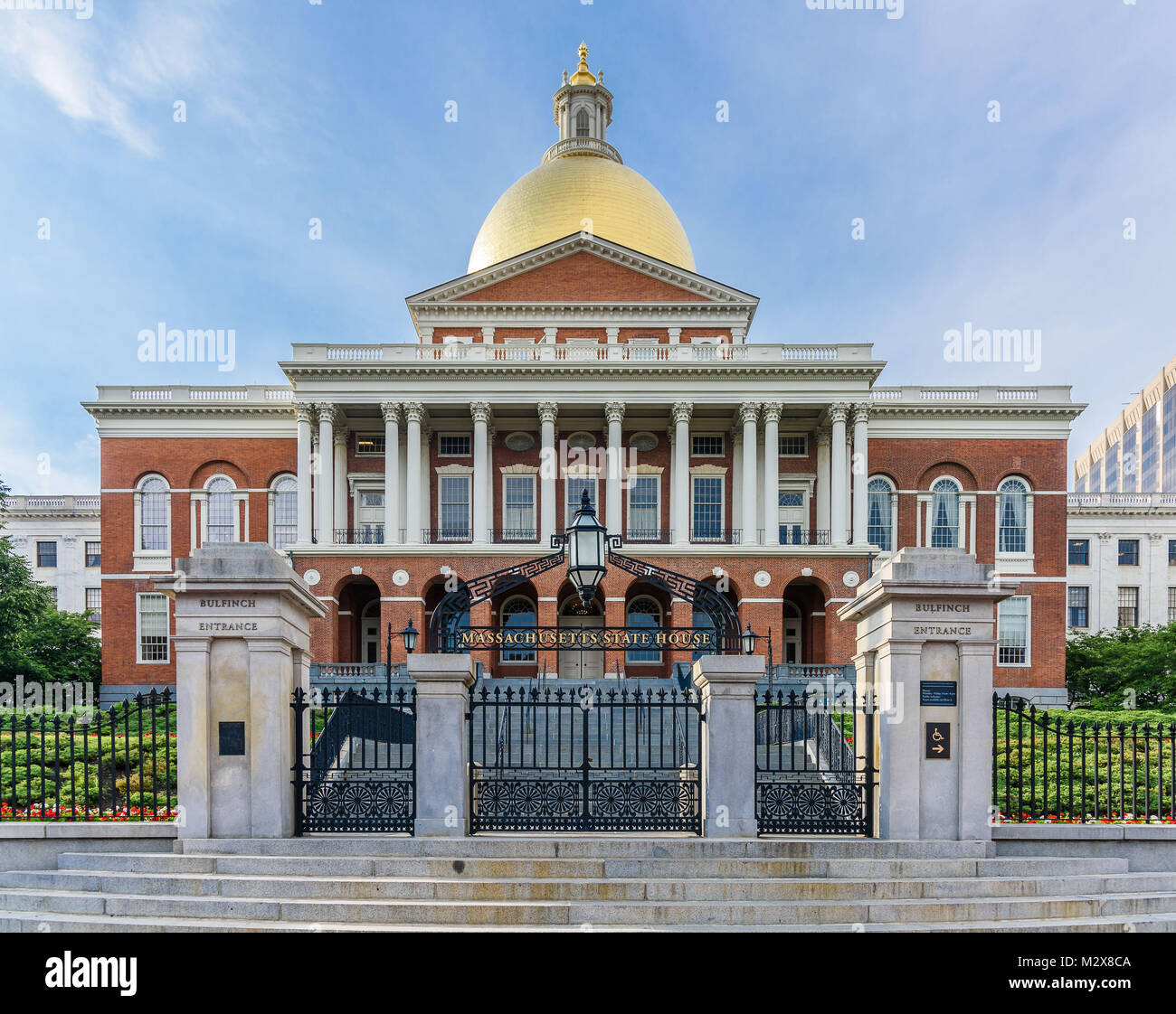 Der Massachusetts State House ist das State Capitol und Sitz der Regierung des Commonwealth von Massachusetts Stockfoto