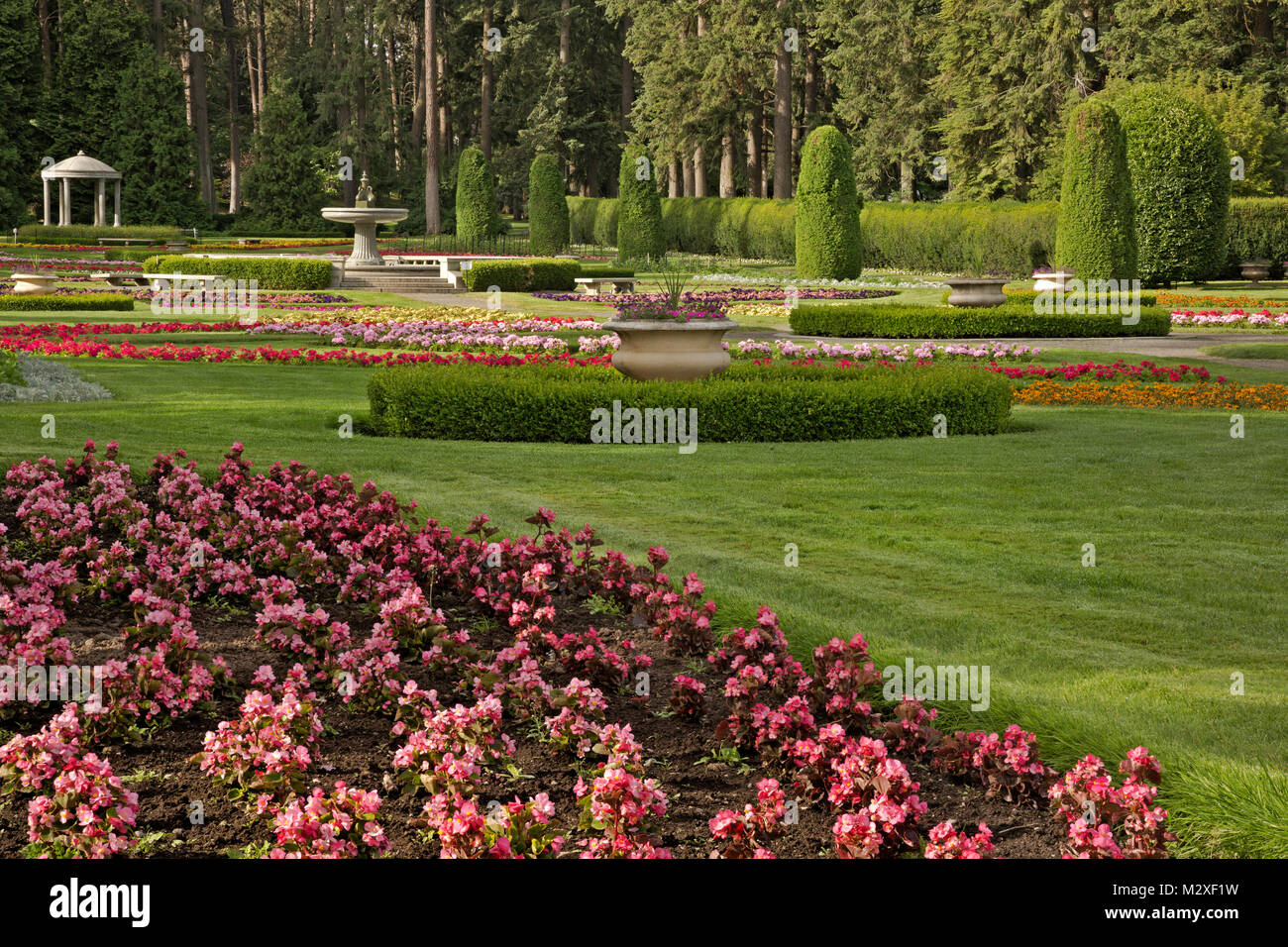 WA 13251-00 ... WASHINGTON - Duncan Garten, eine versunkene Garten in Spokane von Manito Park. Stockfoto