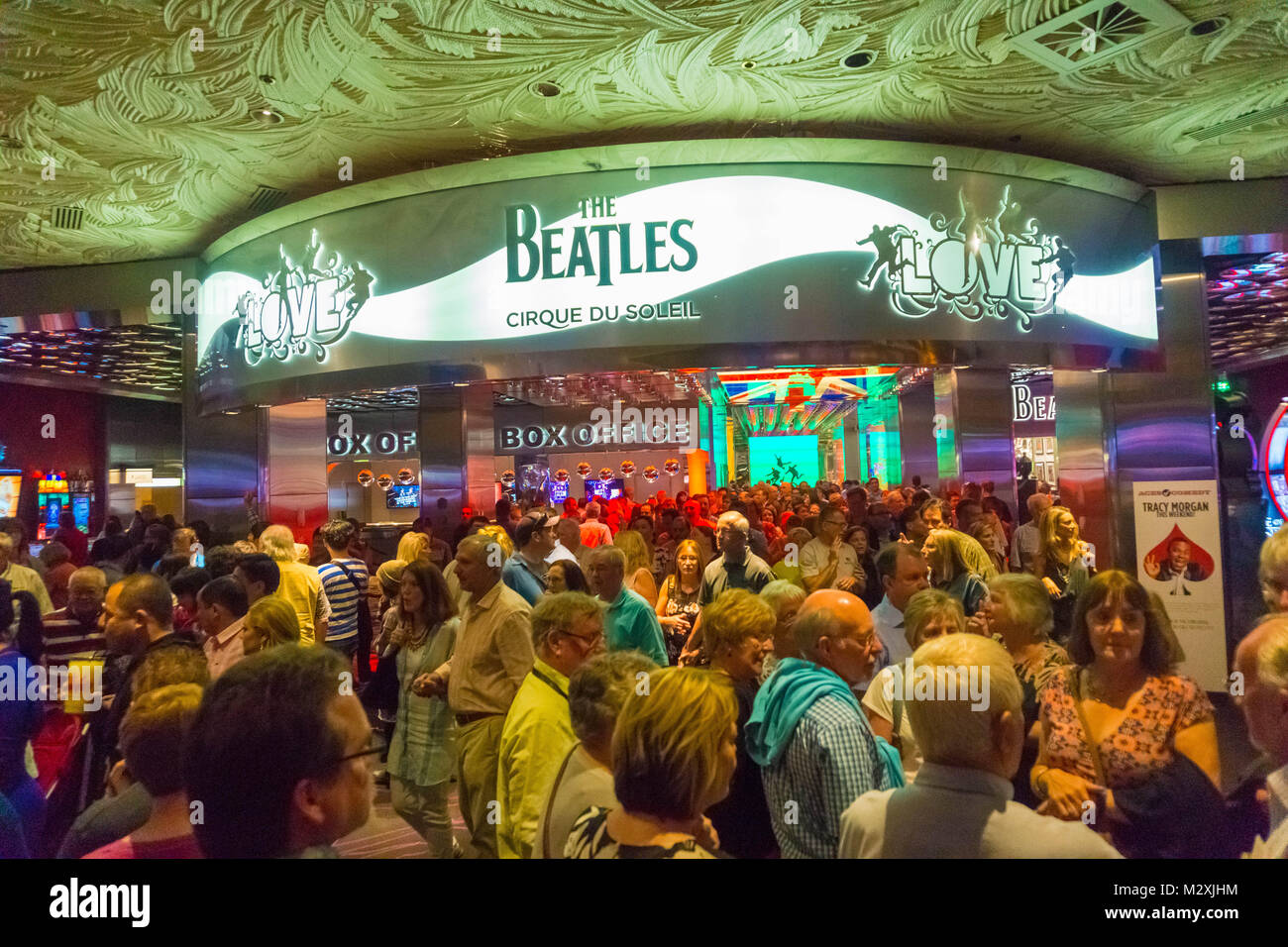 Las Vegas, Vereinigte Staaten von Amerika - Mai 06, 2016: Eintritt in die Beatles Cirque du Soleil Theater Liebe zeigen im Mirage Stockfoto
