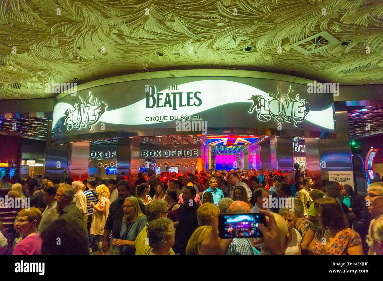 Las Vegas, Vereinigte Staaten von Amerika - Mai 06, 2016: Eintritt in die Beatles Cirque du Soleil Theater Liebe zeigen im Mirage Stockfoto