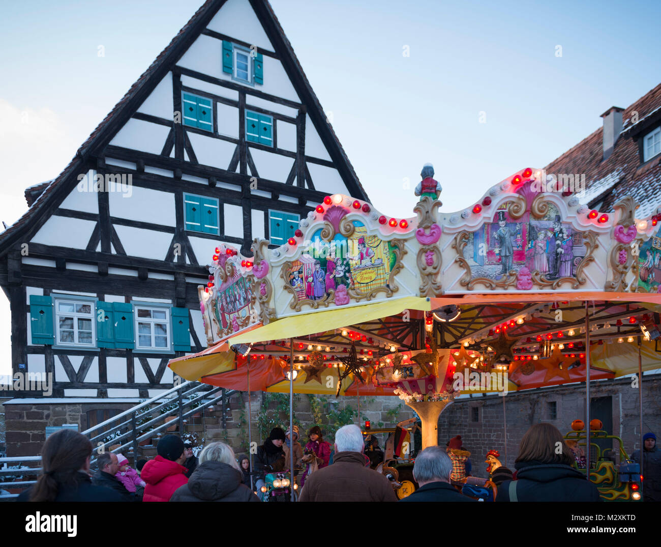 Deutschland, Baden-Württemberg, Maulbronn, Weihnachtsmarkt