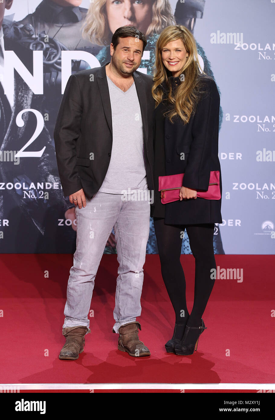 Verena Wriedt Und Mann Thomas Schubert Zuper Zcreening Von Zoolander Zoolander 2 Nr 2 Premiere Im Sony Center Berlin Copyright Eventpress Rh 02 02 2016 Stockfotografie Alamy