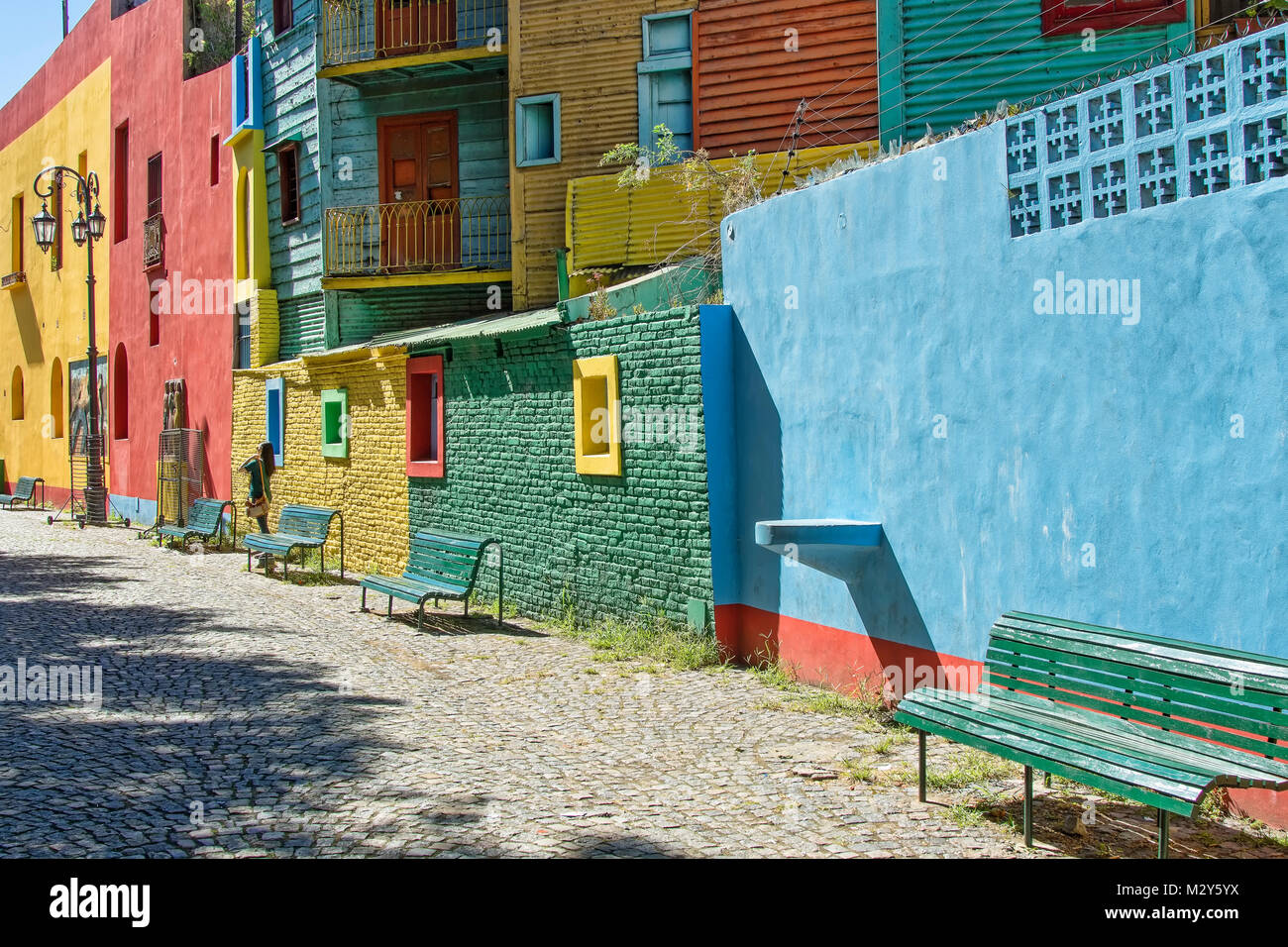 Caminito Straße, Stadtteil La Boca, Buenos Aires, Argentinien Stockfoto