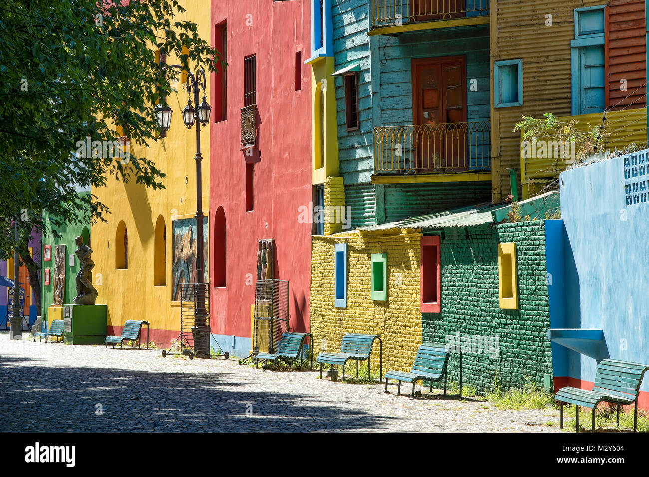 Caminito Straße, Stadtteil La Boca, Buenos Aires, Argentinien Stockfoto
