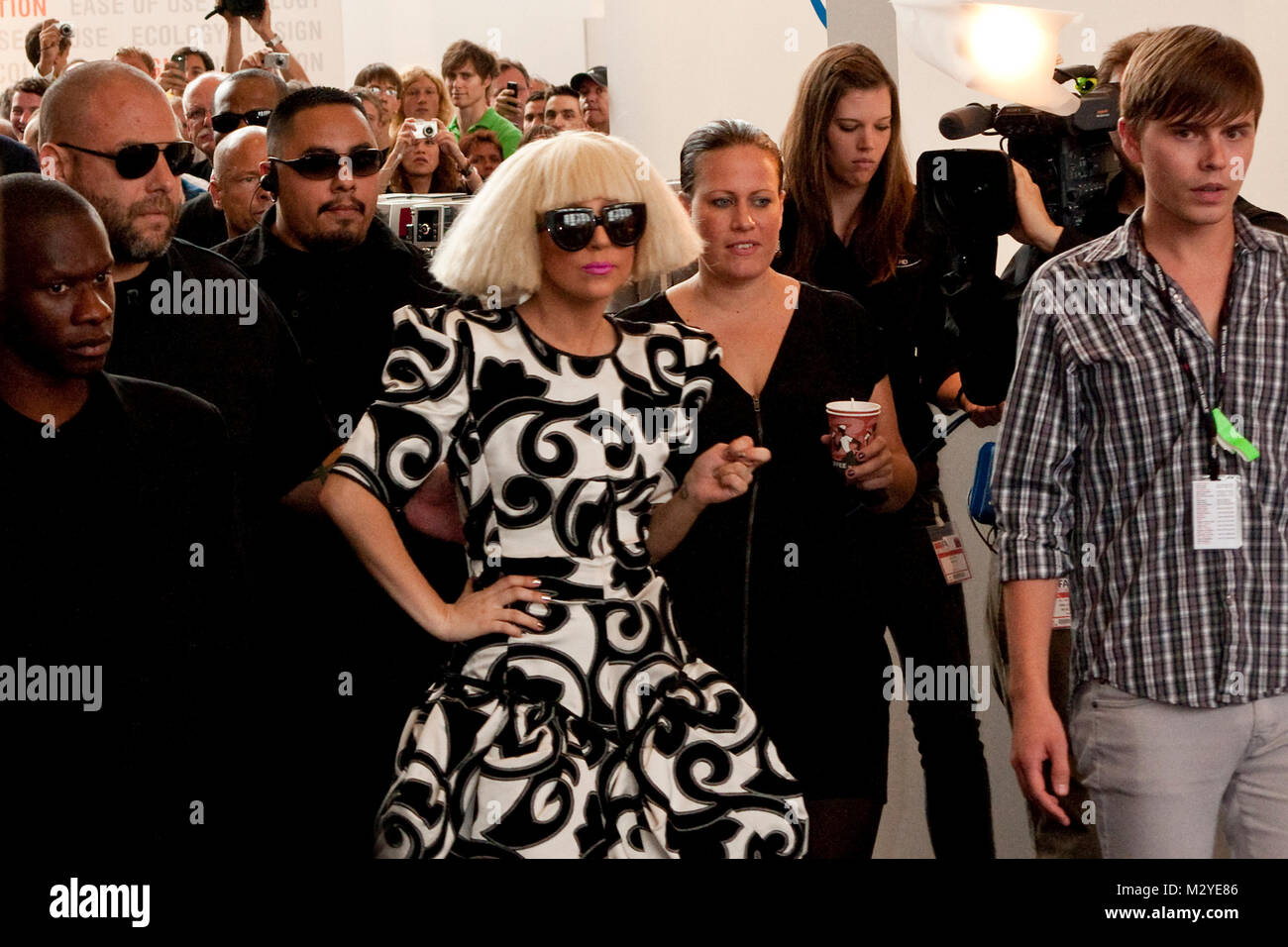 Lady Gaga auf der Internationalen Funkausstellung 2009 in Berlin. Stockfoto