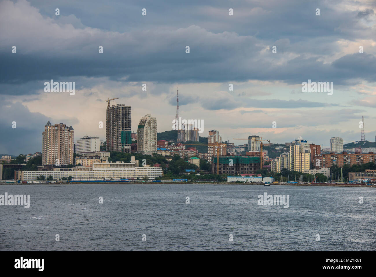 Die Skyline von Wladiwostok, Russland Stockfoto