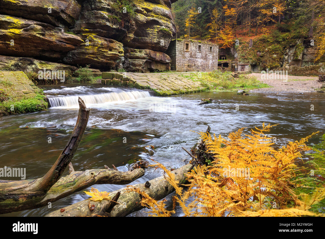 Alten Mühle in der Nähe Jet? ichovice in der Tschechischen Stockfoto