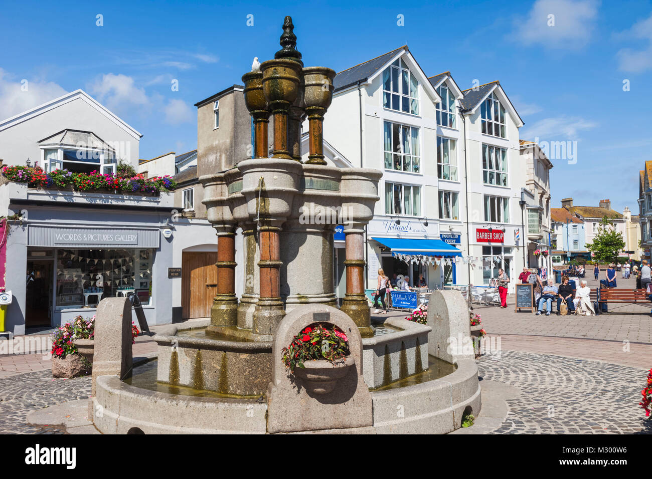 England, Devon, Teignmouth, Teignmouth Dreiecke Brunnen Stockfoto
