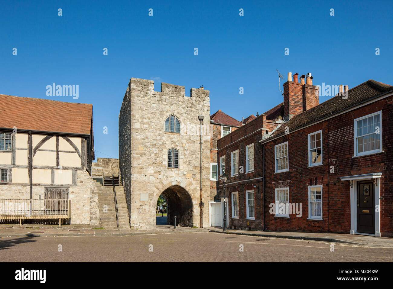 West Gate im Stadtzentrum von Southampton, Hampshire, England. Stockfoto