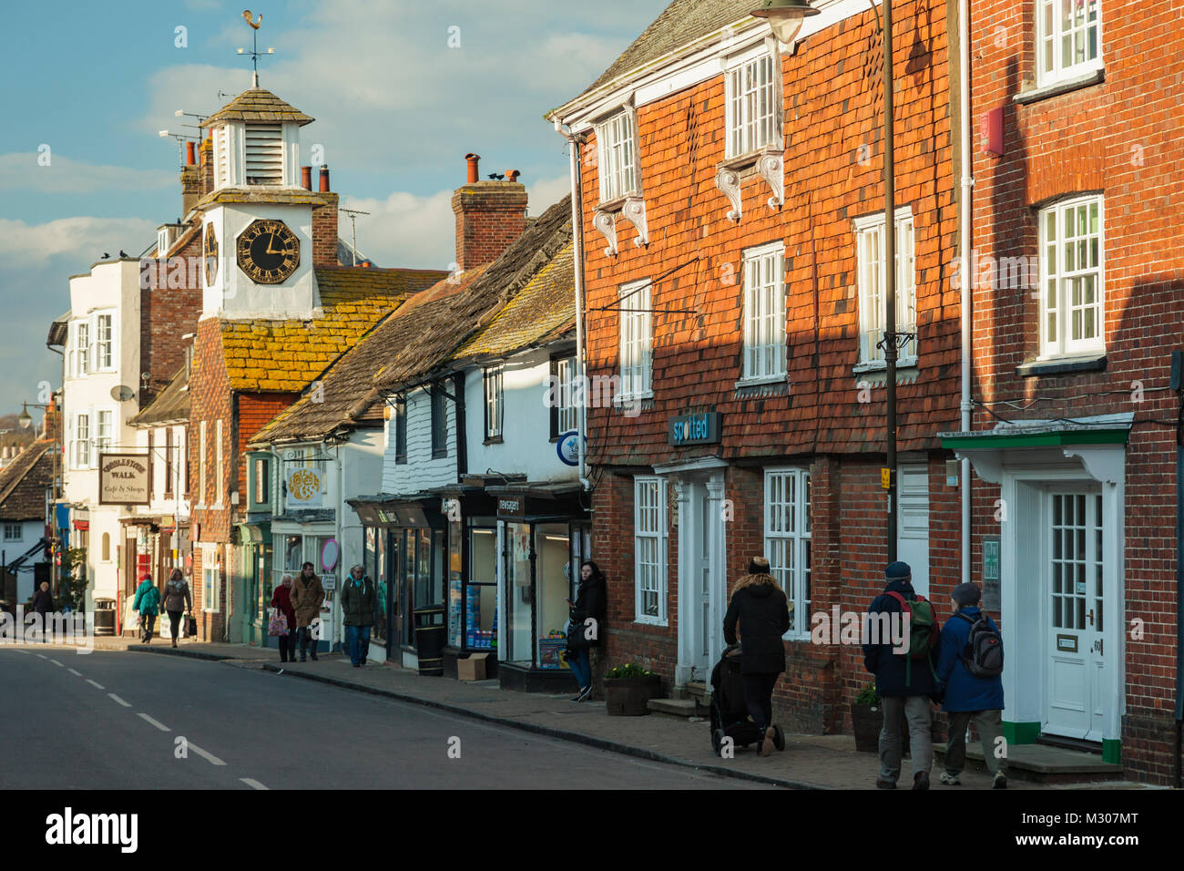 High Street, Steyning, West Sussex, UK. Stockfoto