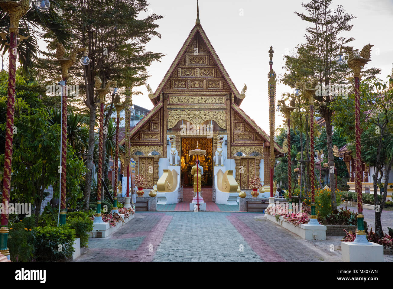 Wat (Tempel) in Thailand, Südostasien Stockfoto