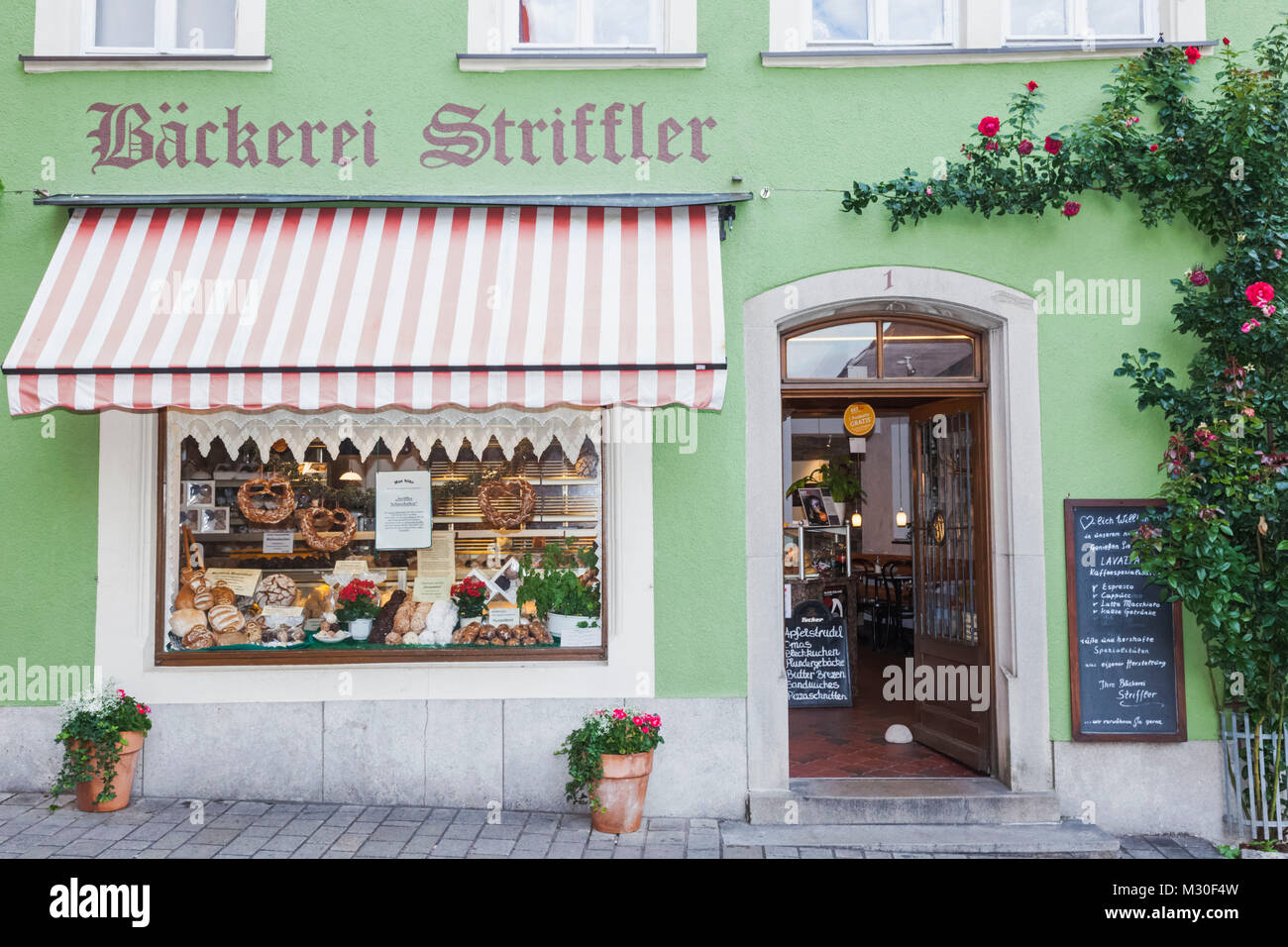 Deutschland, Bayern, Romantische Straße, Rothenburg, Bäckerei Stockfoto