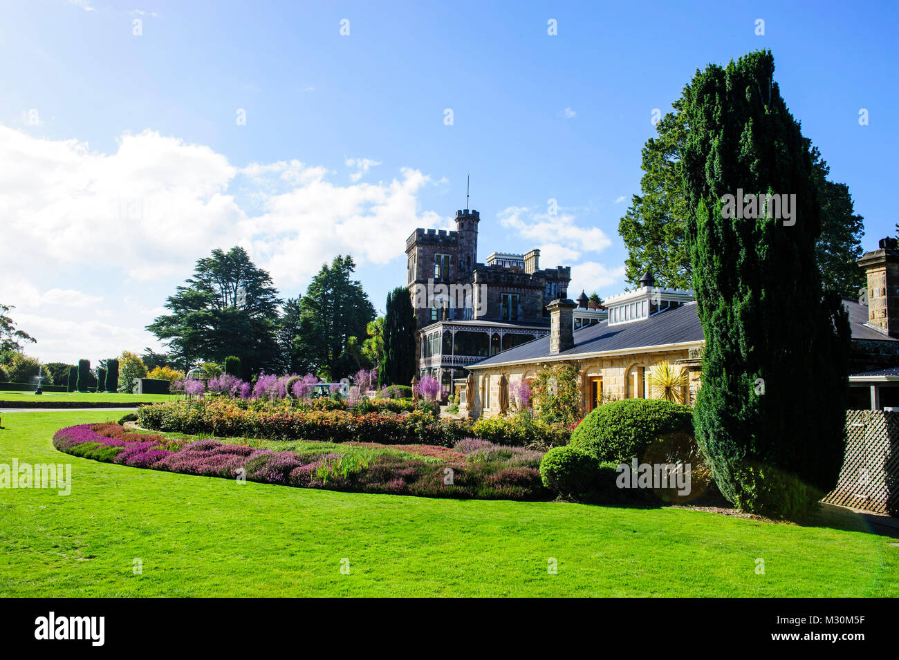 Larnach Castle, Otago Peninsula, South Island, Neuseeland Stockfoto