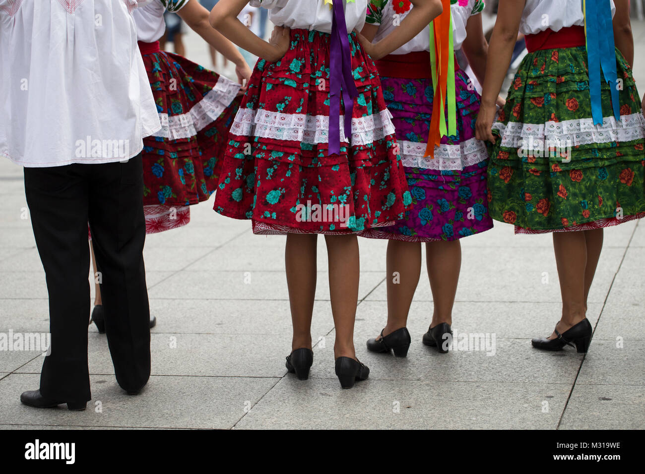 Mexikanische Volkstanzgruppe Stockfoto