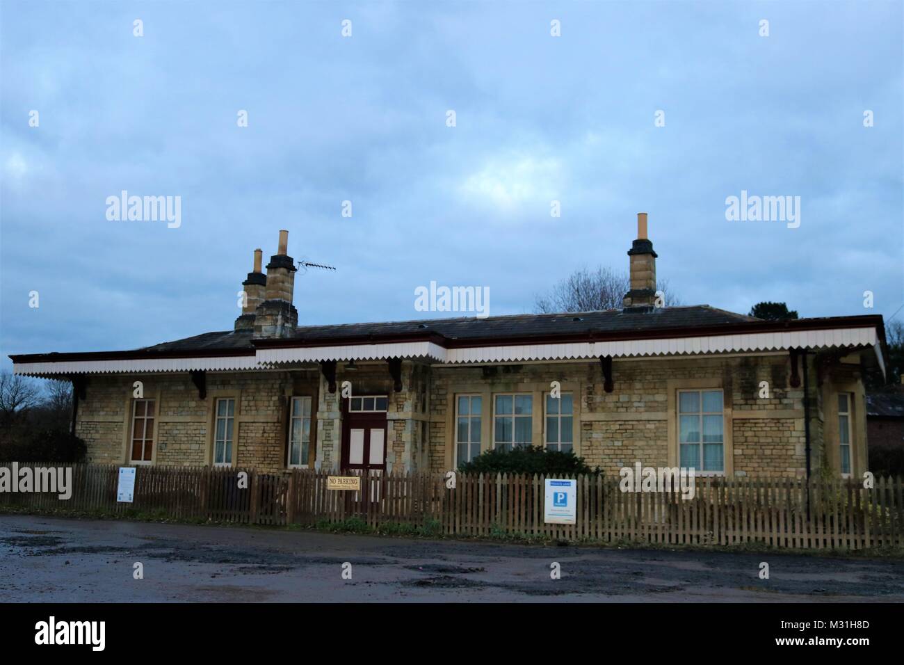 Deddington Bahnhof, Oxfordshire, Großbritannien Stockfoto